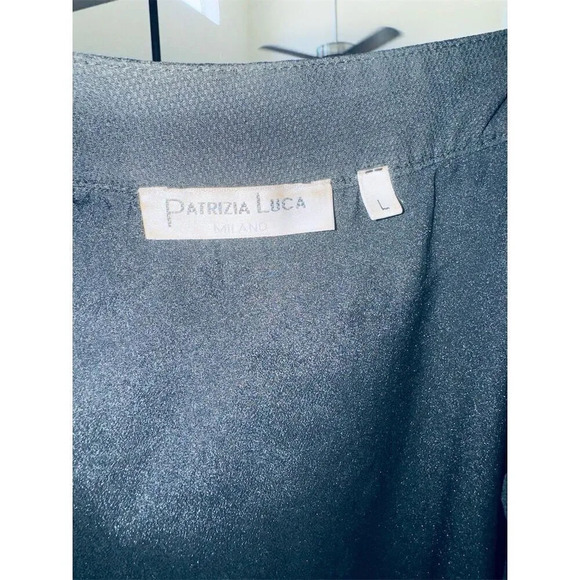 Patrizia Luca Milano Women's Black Mesh A-Line Midi Skirt Size L - Picture 13 of 14